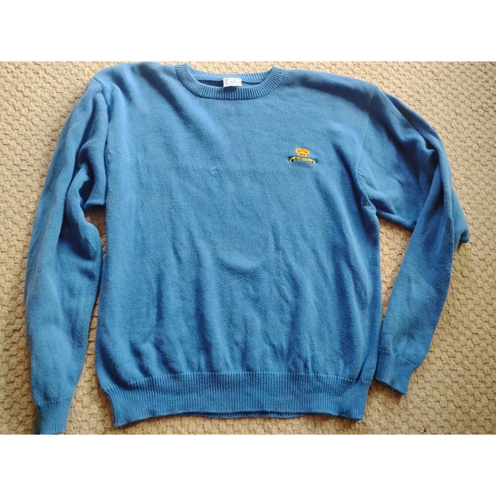 Vintage Trimingham's Bermuda Blue Crewneck 100% Cotton Sweater Men's XL